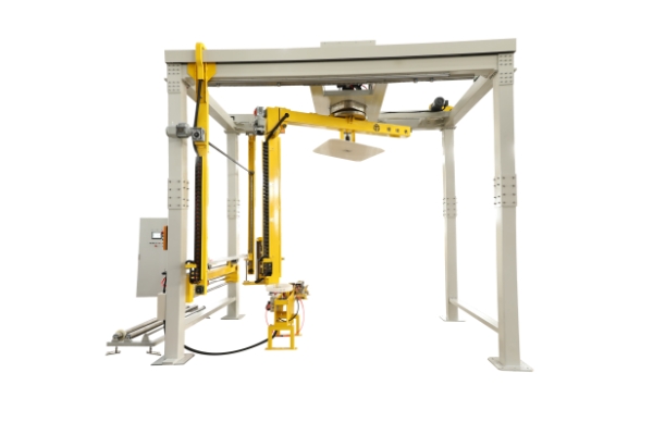 Rotary Arm Wrapping Machine With Top Compressure